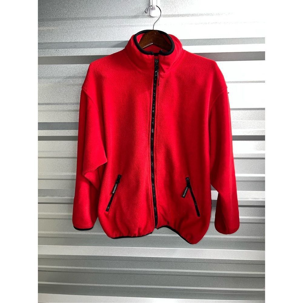 Red London Fog Vintage Fleece Jacket Size M